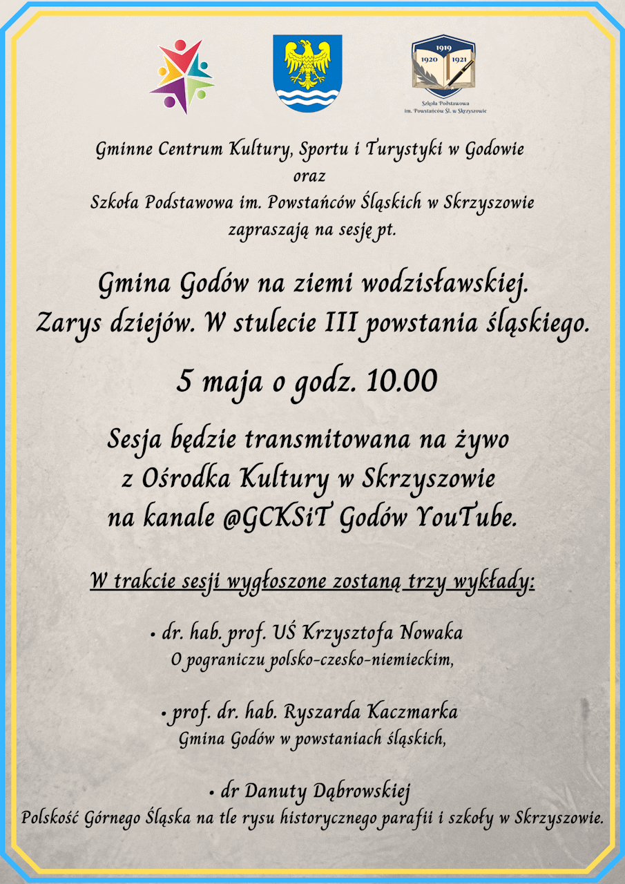 Plakat z zaproszeniem